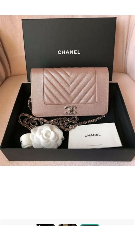 chanel rose gold woc|used Chanel wallets.